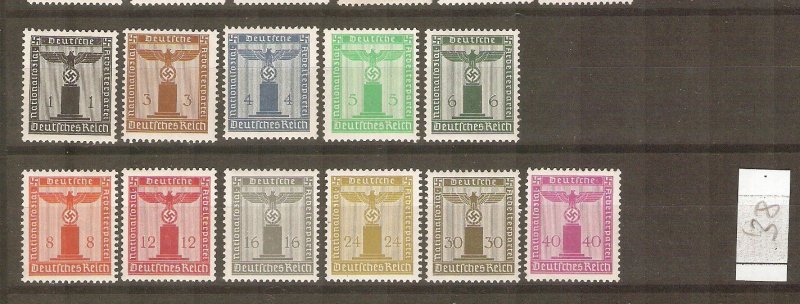 GERMANY  1938 Franchise stamps mint NH