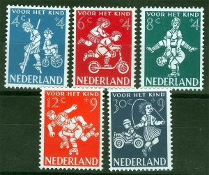 Netherlands Sc B326-B330 Multicolor 4c-30c 1958 MNH Original Gum Set