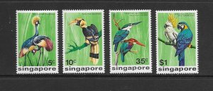 BIRDS - SINGAPORE #236-39  MNH