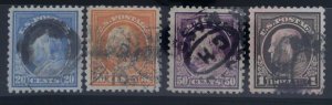 Scott #503-504&506-518 - Used - FW Lot - 1917