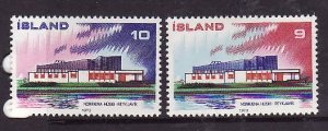 Iceland-Sc#454-5- id2-unused NH set-Nordic Postal Conference-1973-