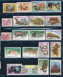 D397875 Nicaragua Nice selection of VFU (CTO) stamps