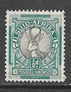 South Africa 47b: 1/2d Springbok, used, F-VF