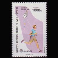 TURKISH-CYPRUS 1989 - Scott# 246 Europa-Kite 1000l NH