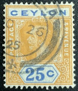 Ceylon #238 Used Single King Edward VII L23