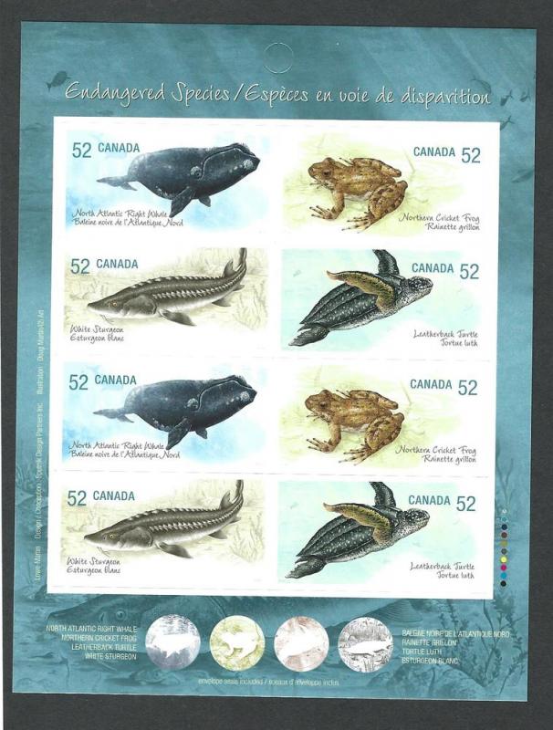 Canada MNH Booklet pane  sc #  2233b