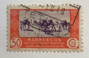 Spanish Morocco 1948 Scott 269 used - 50c,  Dromedary caravan