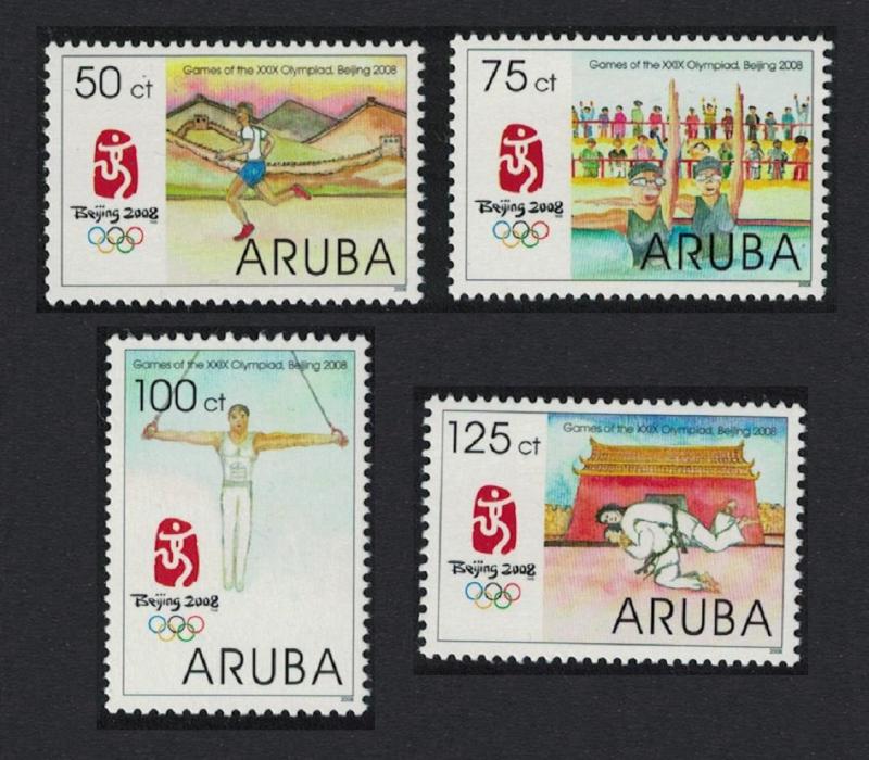 Aruba Olympic Games Beijing 4v SG#417-420