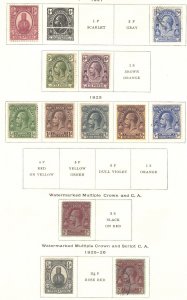 Turks & Caicos 1921-25 m&u range incl MCA 2s vf mint, script 2s vfu c£100+