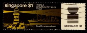 Singapore - #433 World Communications Year - Used