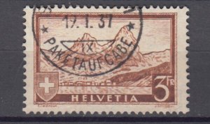 J38692 jlstamps, 1931 switzerland set of 1 #209 mountain