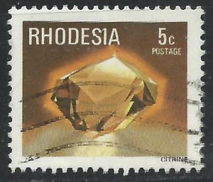 Rhodesia 1978 - 5c Citrine gemstone - SG558 used