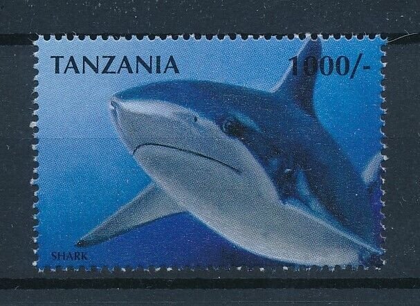 [97721] Tanzania 1998 Marine life shark From sheet MNH