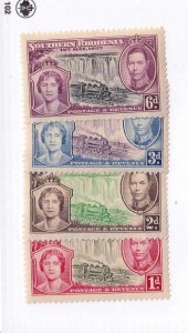 SOUTHERN RHODESIA # 33-35 VF-MH KGV1 ISSUES VERY NICE
