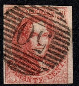 Belgium #12 F-VF Used CV $150.00 (X8908)