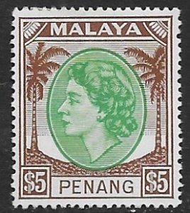 Malaya-Penang  22  1949   $ 5.00  fine mint hinged