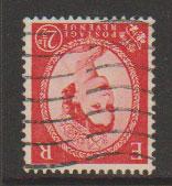 Great Britain SG 544bwi  Used Type II watermark inverted from booklet