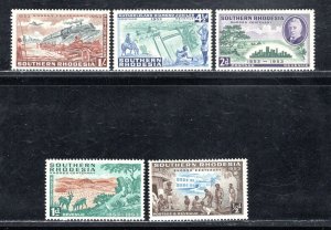 SOUTHERN RHODESIA SC# 74-78 FVF/MNH