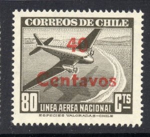 Chile 1920s-30s Airmail Issue Fine Mint Hinged Shade 40c. Surcharged NW-13776