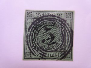 German States BADEN Scott 7 USED Lot11 Cat $14