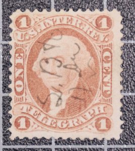 Scott R4c - 1 Cent Telegraph Revenue - Nice Stamp - Used SCV $20.00