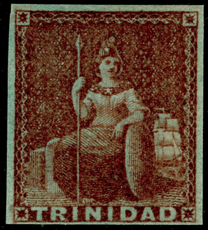 TRINIDAD AND TOBAGO SG7, 1d brownish-red, LH MINT. Cat £300.