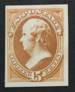 MOMEN: US #163P4 PLATE PROOF ON CARD #25831