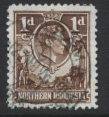 Northern Rhodesia  SG 27a SC# 27a Used choclate shade - see details