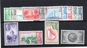 Barbados 1950 set of 12 unmounted mint