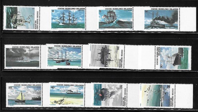 Cocos Islands 1976 Historic Ships MNH A605