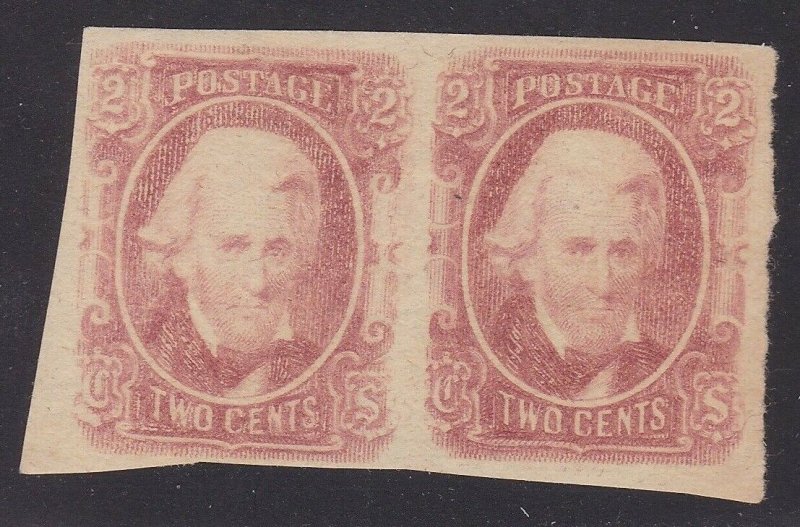 US CSA 8 2c Jackson Mint Pair VF-XF OG NH SCV $160+