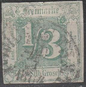 Thurn & Taxis #16 F-VF  Used CV $250.00 (A16116)