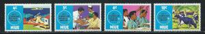 Niue 151-4 1972 25th South Pacific Commission set MNH