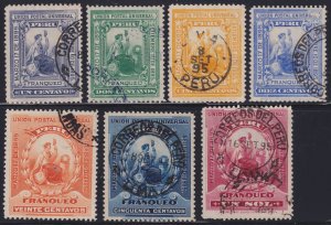 Peru #134-140 VF U VF (Set of 7)