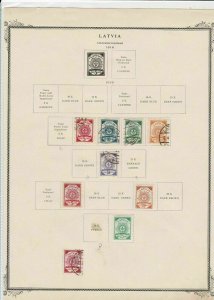 latvia 1919 stamps on page ref r9129