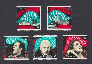 DIE CUT = CANADIAN OPERA = set of 5 BK stamps MNH Canada 2017 #2971i-75i