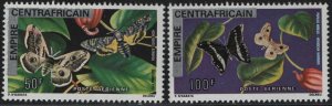 CENTRAL AFRICAN REPUBLIC,C160-C161  MNH BUTTERFLIES