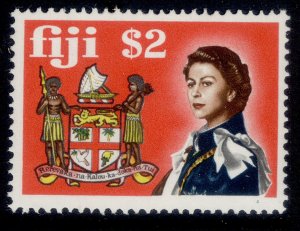 FIJI QEII SG407, $2, NH MINT.