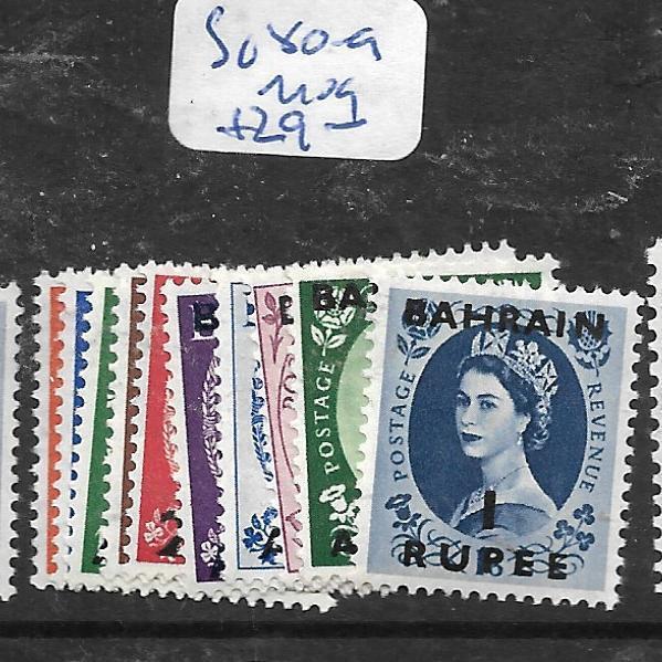 BAHRAIN (P1905BB)  QEII ON  GREAT BRITAIN SG 80-9  MOG