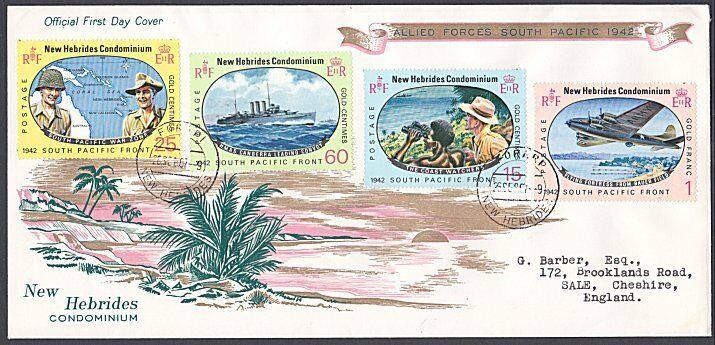 NEW HEBRIDES 1967 Pacific War Anniv FDC - FORARI cds.......................55034