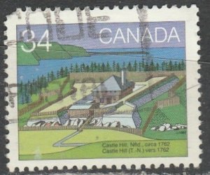 Canada   1053    (Castel Hill)      (O)   1985   Le $0.34