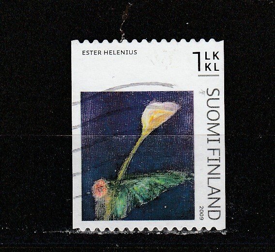 Finland  Scott#  1342d  Used  (2009 Painting of Calla Lily)