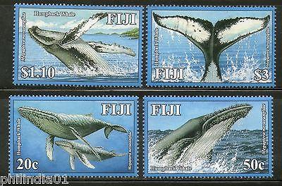 Fiji 2008 Humpback Whales Marine Life Mammals 4v Complete...