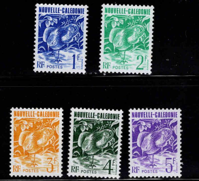 New Caledonia (NCE) Scott 591-595 MNH** Bird stamps