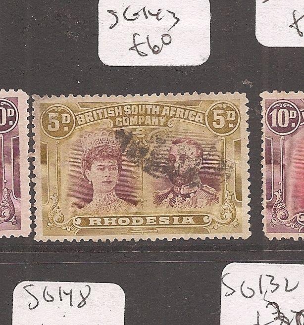 Rhodesia Double Head SG 143 VFU (8dau)