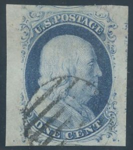 US Scott #9 Used, S, PSAG (Graded 98)