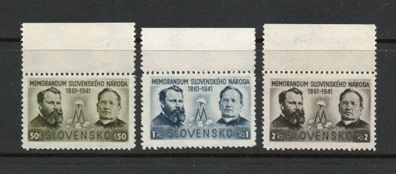 Slovakia - Sc# 62 - 64 MNH     -     Lot 0821334