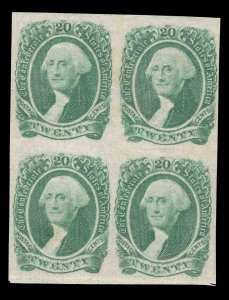 MOMEN: US STAMPS CSA #13 BLOCK MINT OG LH VF LOT #78744