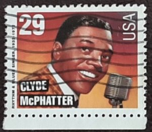 US Scott # 2726; used 29c C McPhatter from 1993; VF centering; off paper