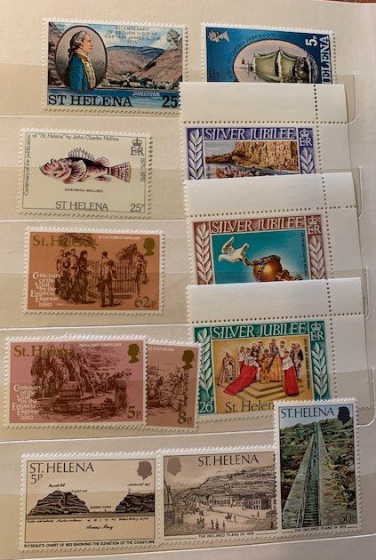 STAMP STATION PERTH St Helena Collection in Album 125+ stamps MNH /VFU